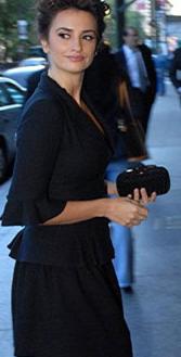 penelope cruz black clutch bag Penelope Cruz Style Handbags