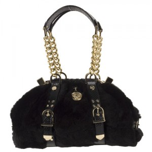 versace-black-faux-fur-satchel versace black faux fur satchel 300x300 Black Handbags Empower Career Life