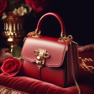 Luxury Red Handbag