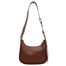 Vegan Leather Twist Lock Strap Hobo 23