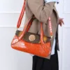 Genuine Leather Sleek Croc Charmer Flap Bag 4