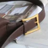 Genuine Leather Slouchy Belt Strap Hobo 4