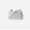 Genuine Leather Curved Top Handle Flap 4