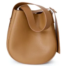 Genuine Leather Modern Arc Saddle Bag 5
