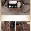 Genuine Leather Vintage Buckle Flap Bag 3