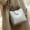 Genuine Leather Multi-Pocket Bucket Bag 3