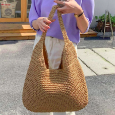 Straw Braidwork Carryall Hobo 3