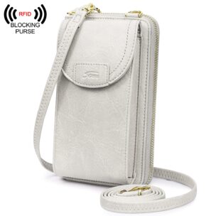RFID Blocking Small Crossbody Cell Phone Clutch Phone Wallet 1