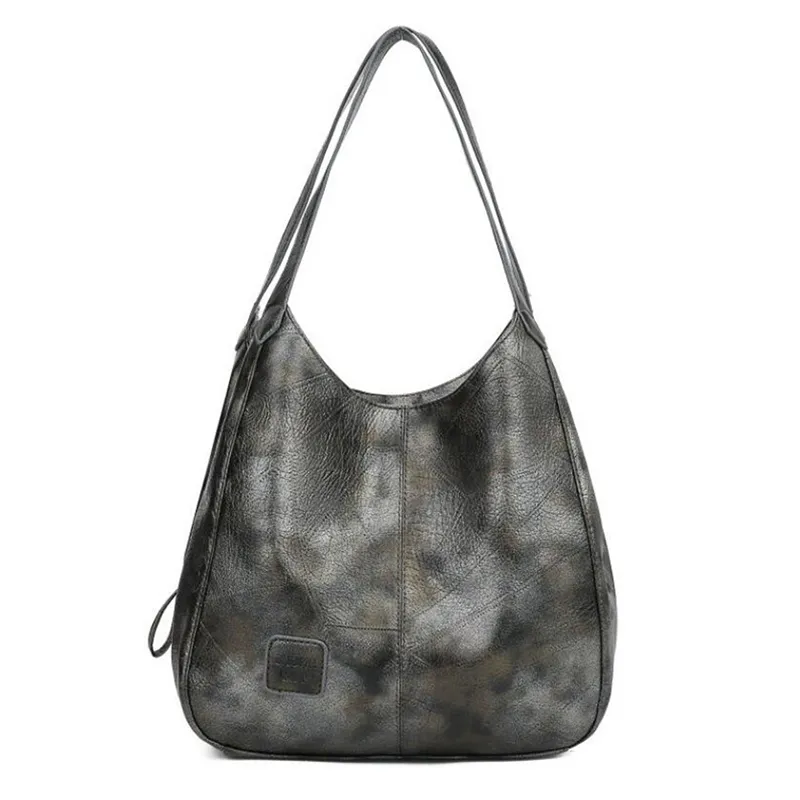 Vegan Leather Double Compartment Hobo 9
