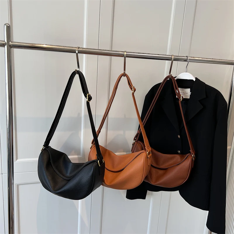 Vegan Leather Rustic Curve Hobo 5