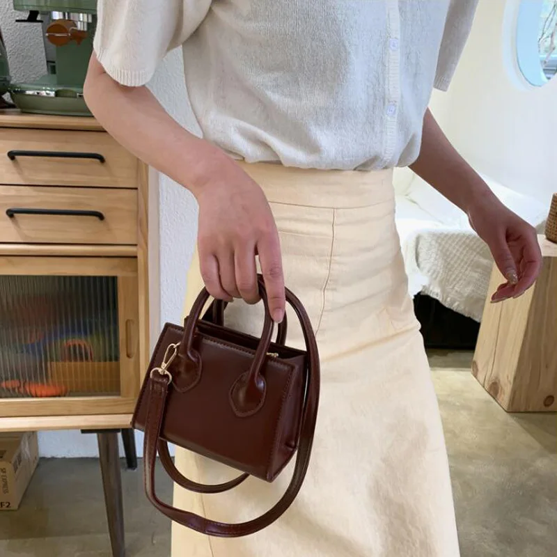 Vegan Leather Mini Essential Top-Handle Bag 5