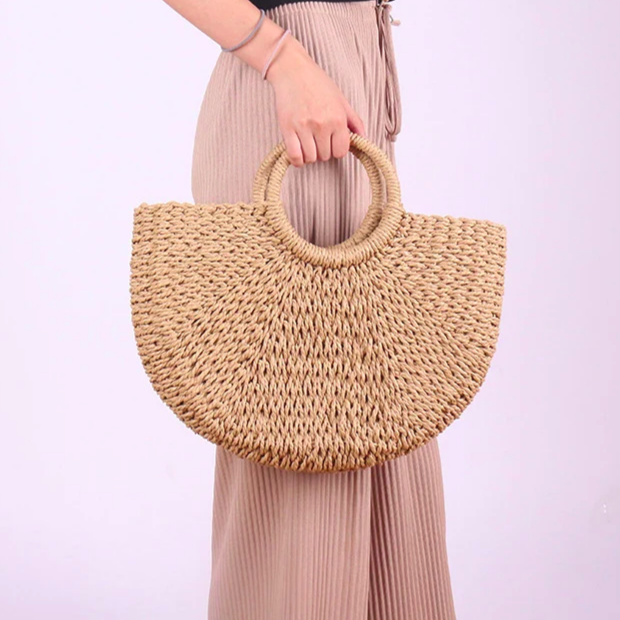 Straw Beachside Breeze Bucket Bag 5