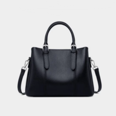 Genuine Leather Streamlined City Tote