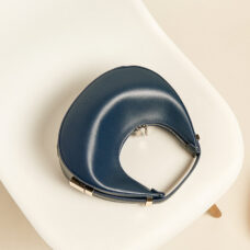 Genuine Leather Half Moon Blue Moon Handbag 1