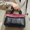 Genuine Leather Vogue Elegance Flap Bag 2