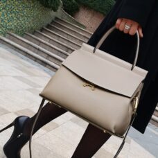 Leather Tote Bag with Crossbody Strap 3