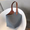 Genuine Leather Carabiner Hook Bucket Bag 5