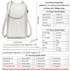 RFID Blocking Small Crossbody Cell Phone Clutch Phone Wallet 4