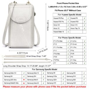 RFID Blocking Small Crossbody Cell Phone Clutch Phone Wallet 4