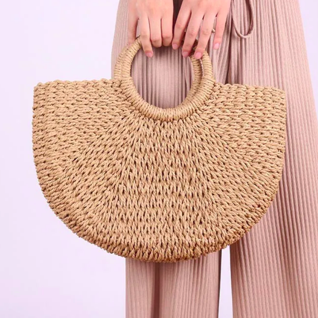 Straw Beachside Breeze Bucket Bag 4