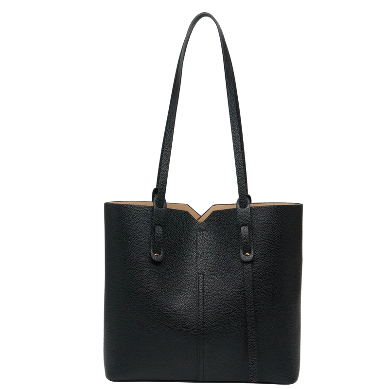 Genuine Leather Simple Elegance Carryall Tote 5