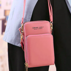 Vegan Leather Cellphone Pouch & Wallet Sling Bag 2