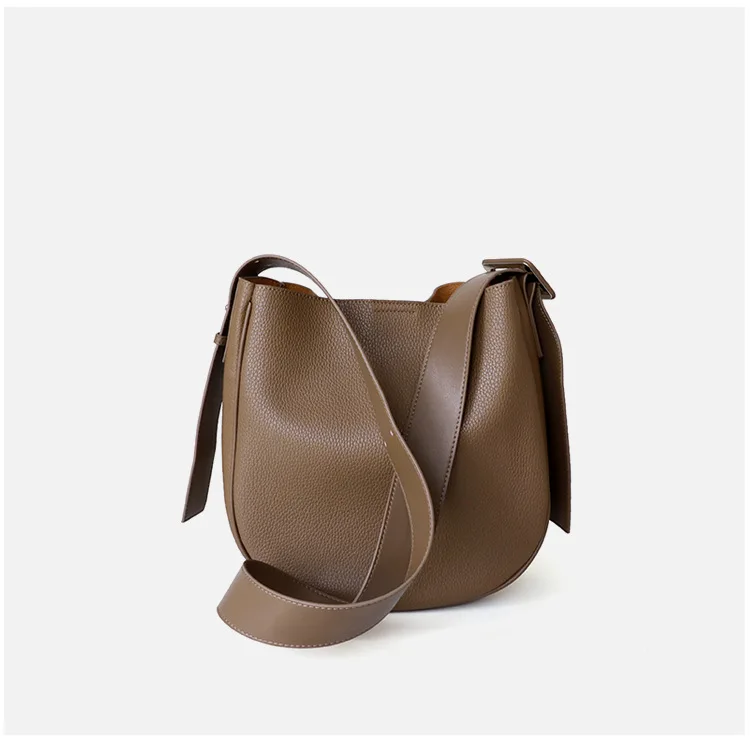 Genuine Leather Modern Arc Saddle Bag 2