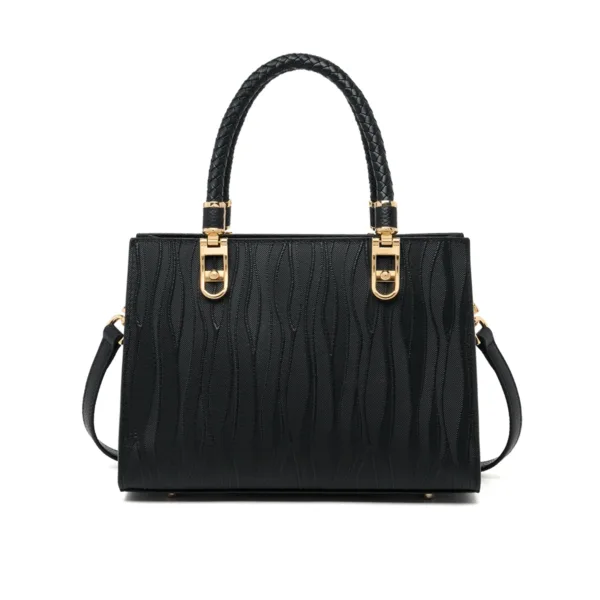 Genuine Leather Midnight Groove Tote 2