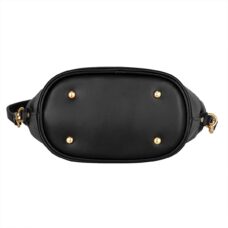 Small Genuine Leather Crossbody Bucket Bag with Shoulder strap 5