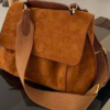 Vegan Leather Bohemian Carryall Messenger Bag 1