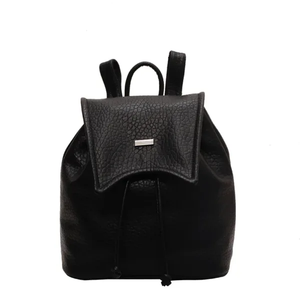 Vegan Leather Top Flap Backpack 6