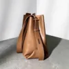 Genuine Leather Essential Bucket Tote 6