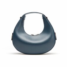 Genuine Leather Half Moon Blue Moon Handbag 5