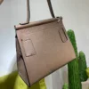 Genuine Leather Belt Flap Top-Handle Bag 4