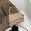 Vegan Leather Woven Handle Flap Bag 2