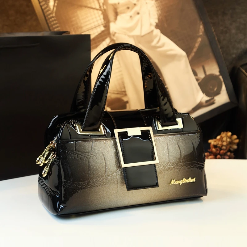Genuine Leather Glossy Multi-Pocket Doctor Bag 3