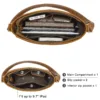 Hand-Rubbed Genuine Leather Crossbody or Shoulder Bag 3