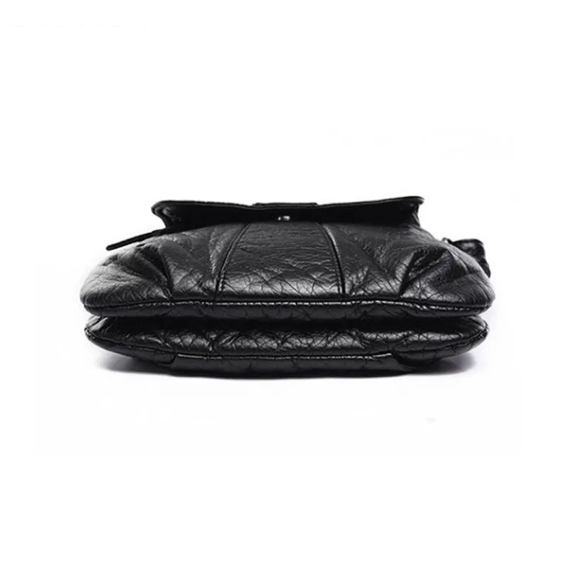 Vegan Leather Double Compartment Sling Bag 4
