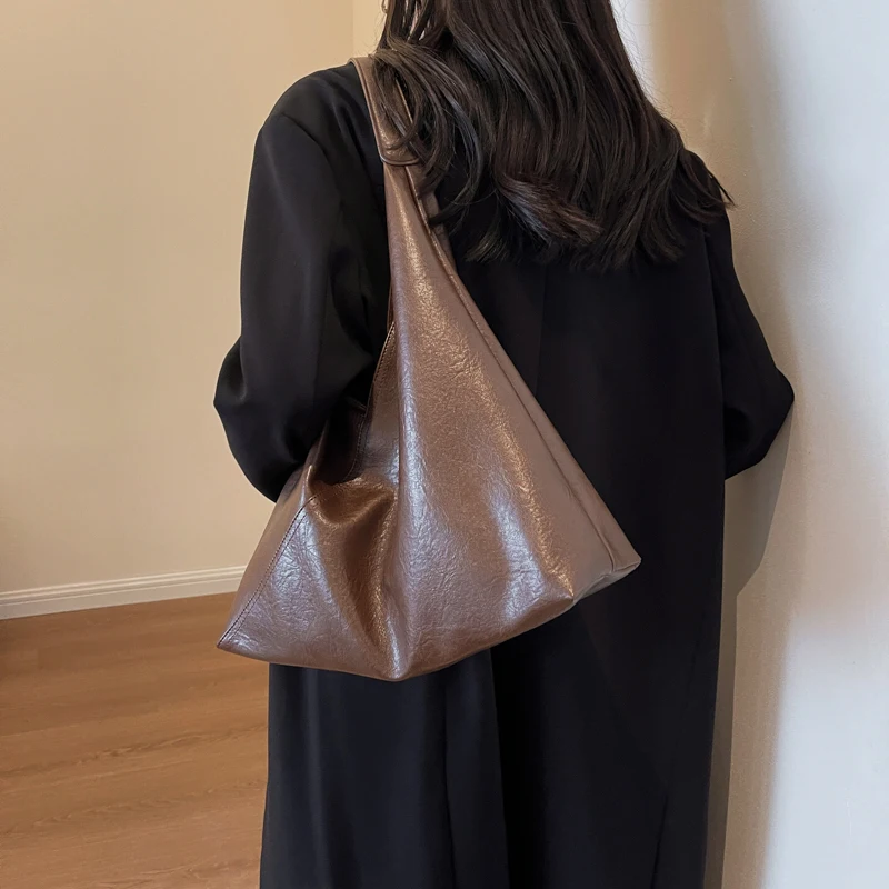 Vegan Leather Slouchy Hobo Bag Set 3