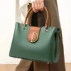 Genuine Leather Timeless Charm Work Tote 1