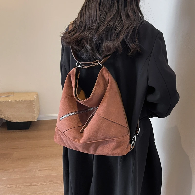 Vegan Leather 2in1 Backpack & Shoulder Bag 3