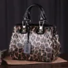 Genuine Leather Glossy Leopard Doctor Bag 1