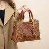 Genuine Leather Modish Style Top Handle Bag 2