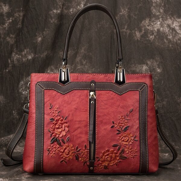 Retro Luxe Designer Handbags for Women: Genuine Leather Crossbody Bags with Large Capacity 4