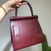 Genuine Leather Flap Buckle Handbag 5
