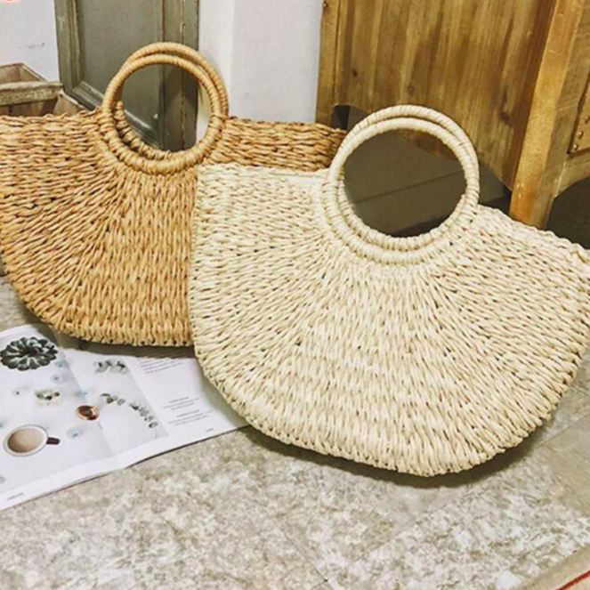 Straw Beachside Breeze Bucket Bag 2