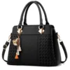 Vegan Leather arm Adorned Top-Handle Bag 3