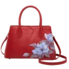 Genuine Leather Floral Blossom Tote 9