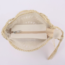 Straw Handcrafted Spiral Sling Bag 6