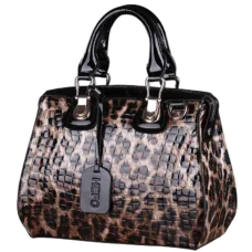 Genuine Leather Glossy Leopard Doctor Bag 3